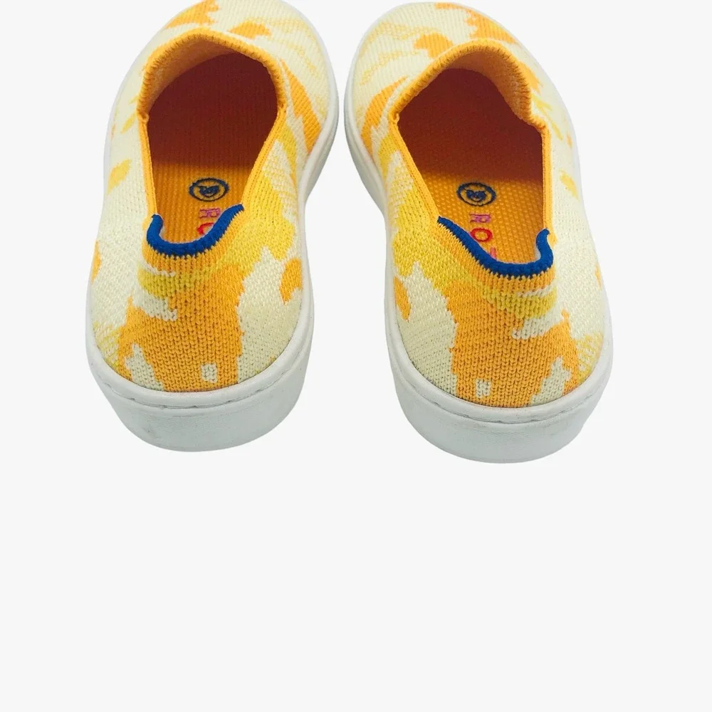 Rothy's Yellow Puppy Camo Sneaker Kids Size 10 NEW Limited Edition